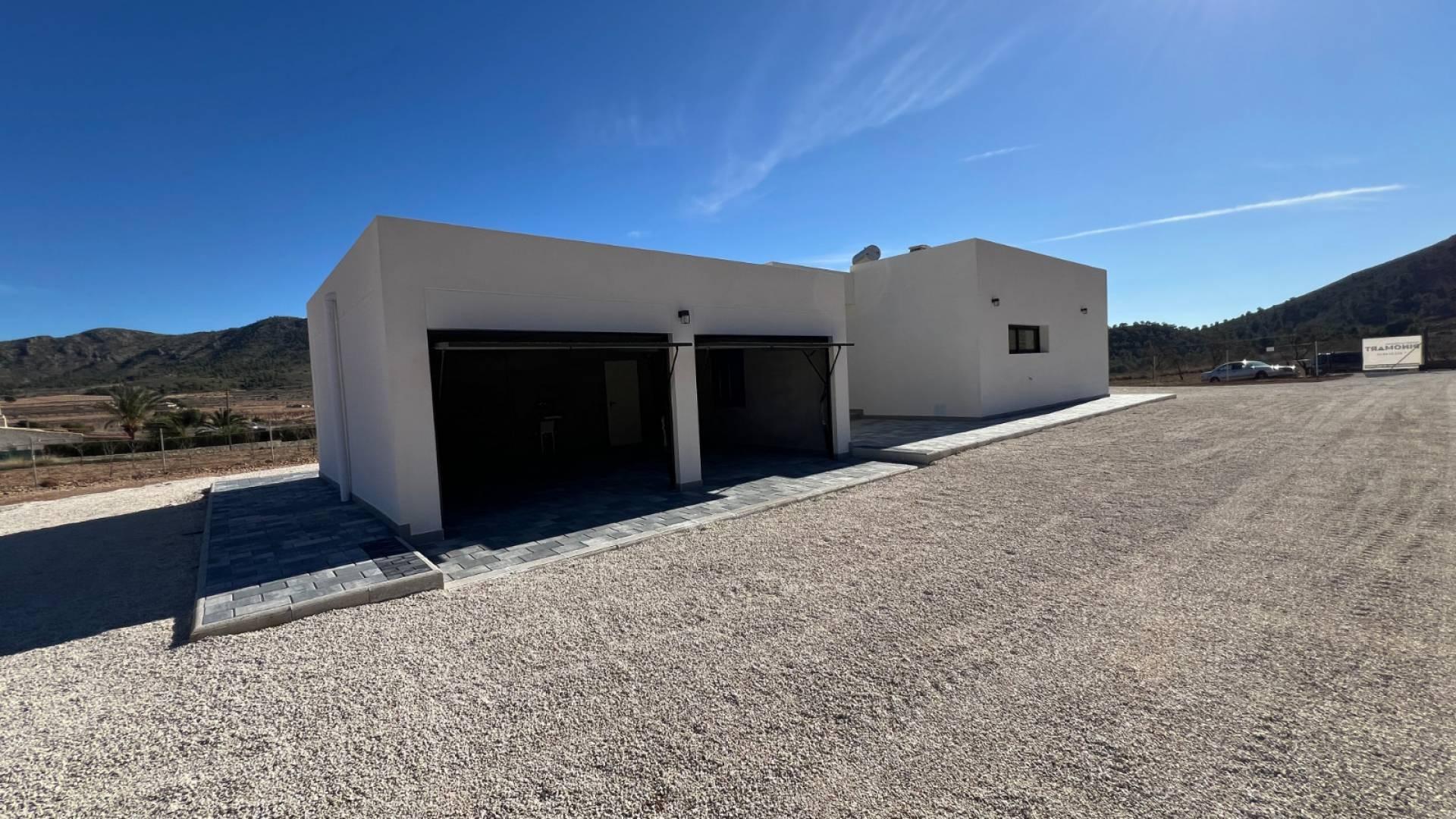 Aerial or elevated view of villa plot in Hondón de las Nieves