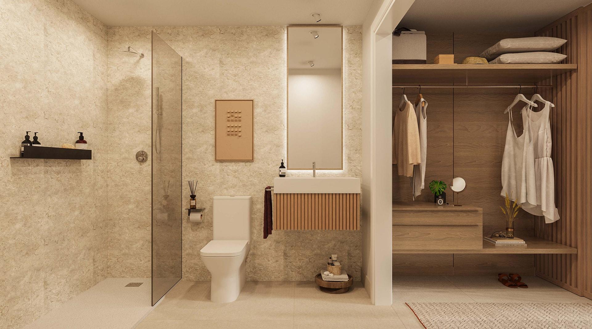 Interior view of apartment in Pueblo Indalo-Ventanicas-El Cantal, Mojacar