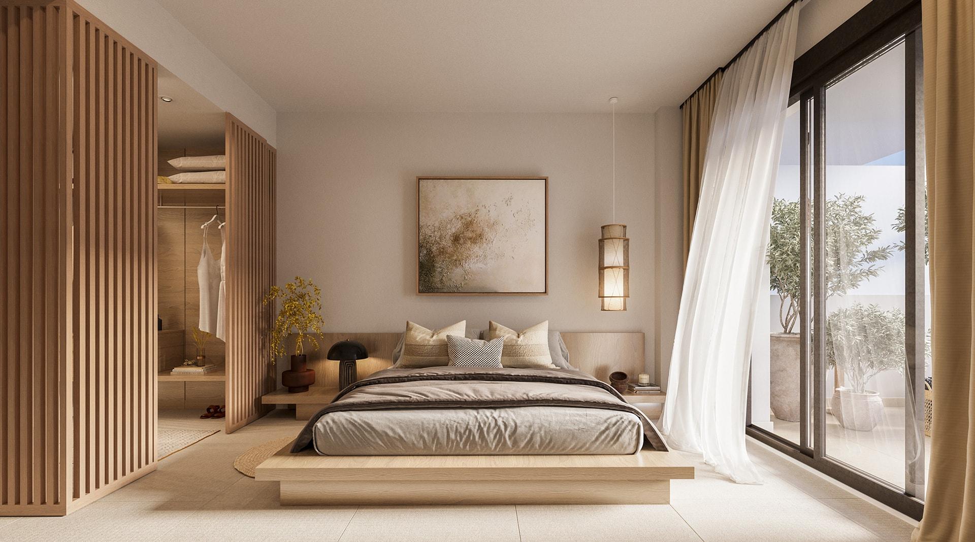 Bedroom in 1-bedroom apartment, Pueblo Indalo-Ventanicas-El Cantal