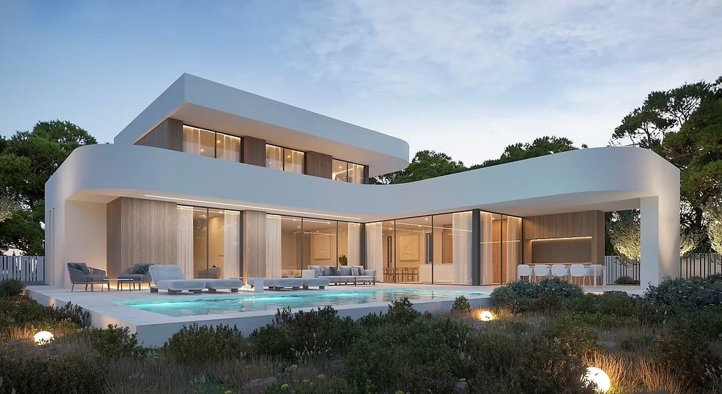 Living area in 4-bedroom villa, Benimeit-Tabaira, Moraira