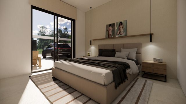 Dining area inside 3-bedroom villa in San Fulgencio Pueblo