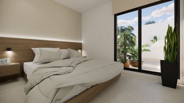 Side access path of new-build villa plot, San Fulgencio Pueblo