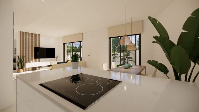 Ground-floor entrance door, 3-bedroom villa in San Fulgencio Pueblo