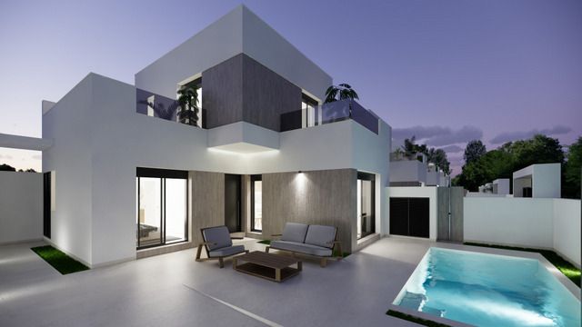 Plot land around villa, viewed from rear, San Fulgencio Pueblo
