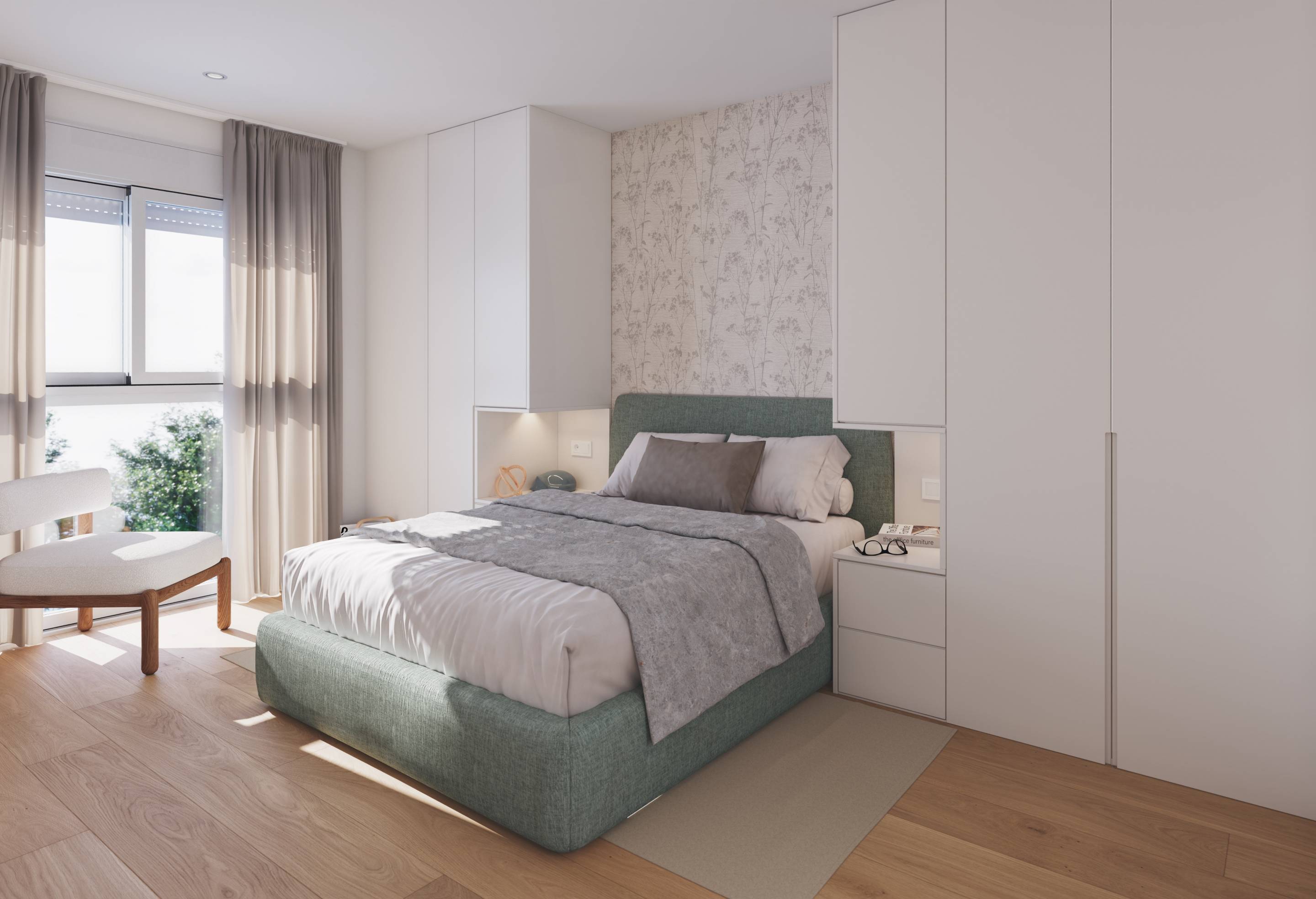Living area in 1-bedroom penthouse, Los Cuarteros