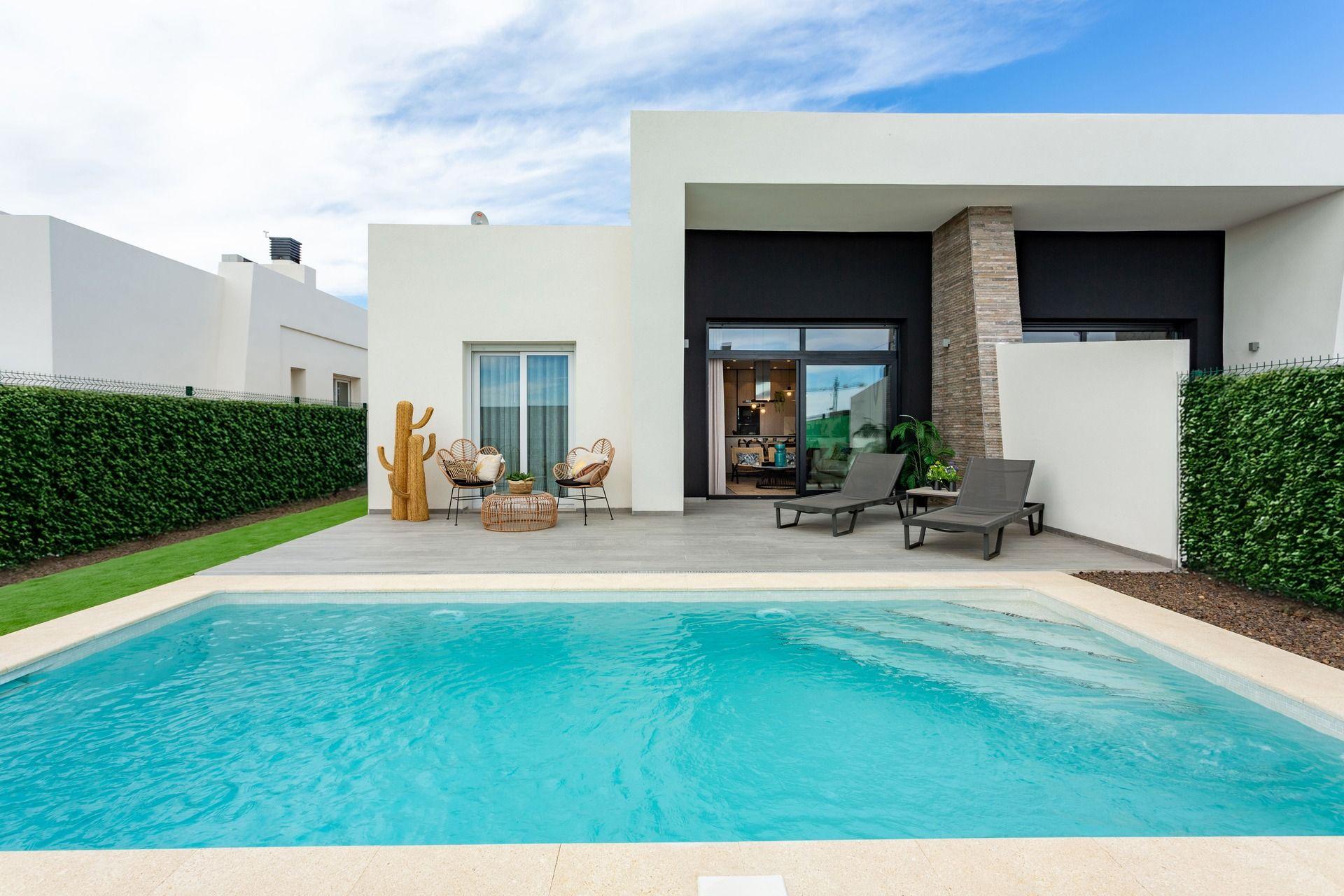 Private pool within the property plot in Algorfa