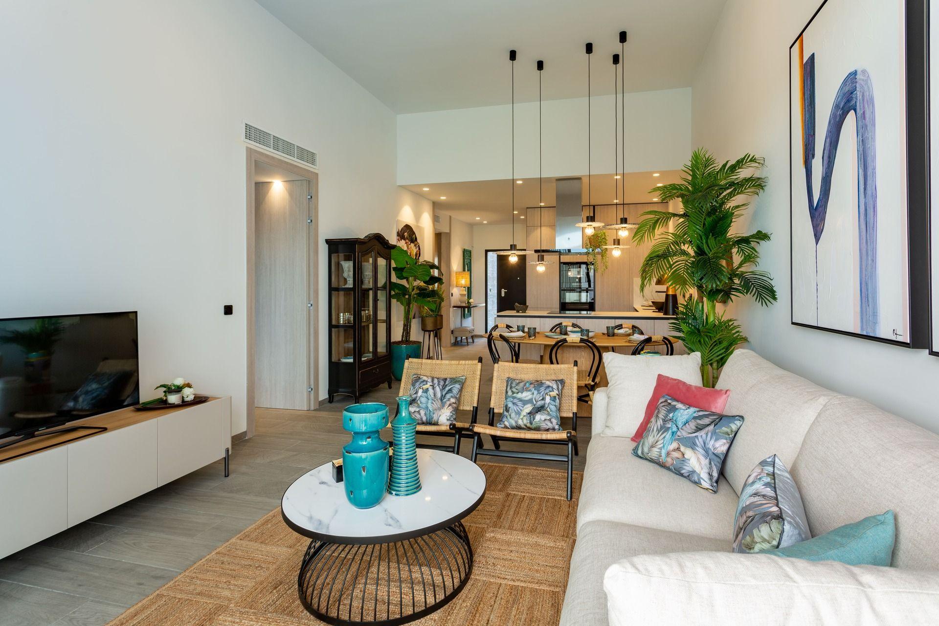 Third bedroom with window overlooking the garden area