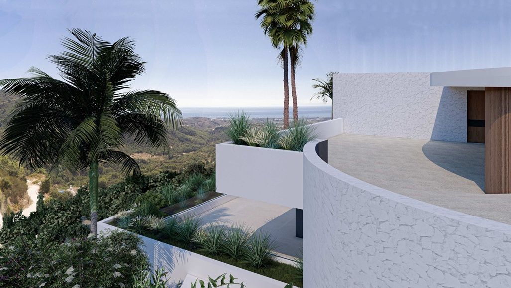 Lounge area with glazing in 3-bedroom villa, Montemayor-Marbella Club