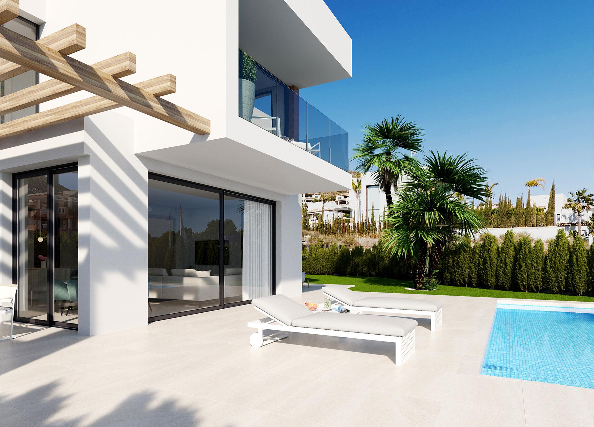 Second bedroom in 3-bedroom villa, Sierra Cortina, Finestrat