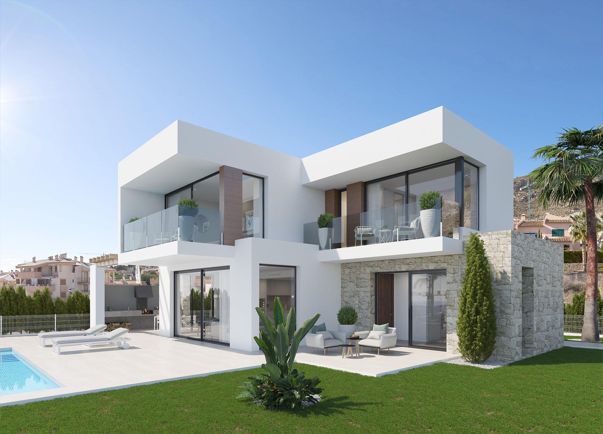 Hallway and entrance area in 3-bedroom villa, Sierra Cortina