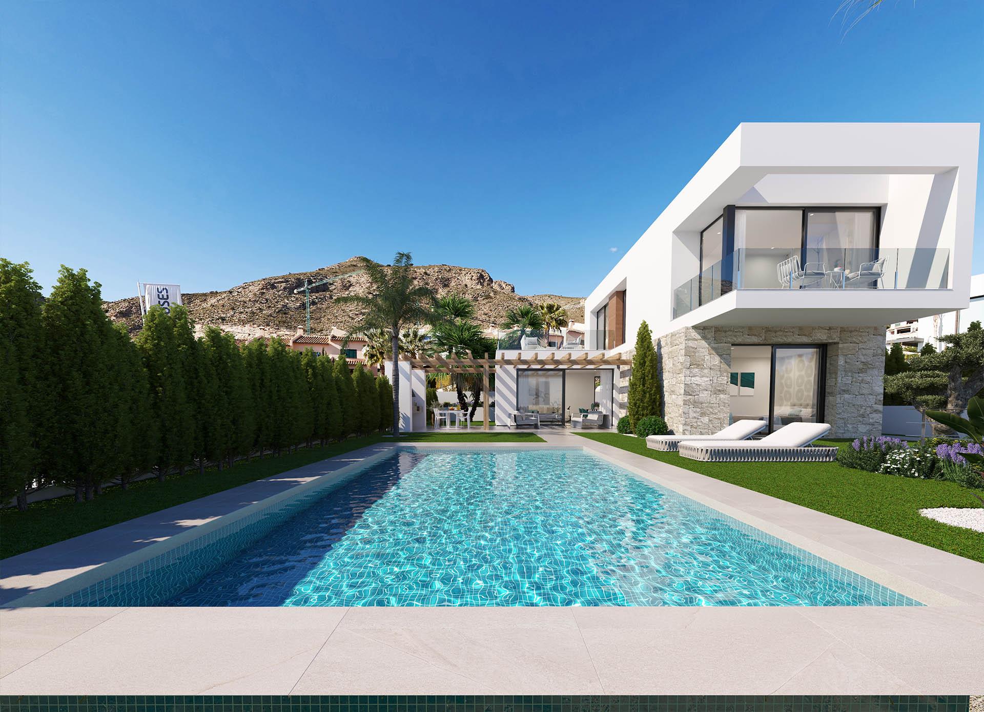 Parking area with 2 spaces at villa in Sierra Cortina, Finestrat