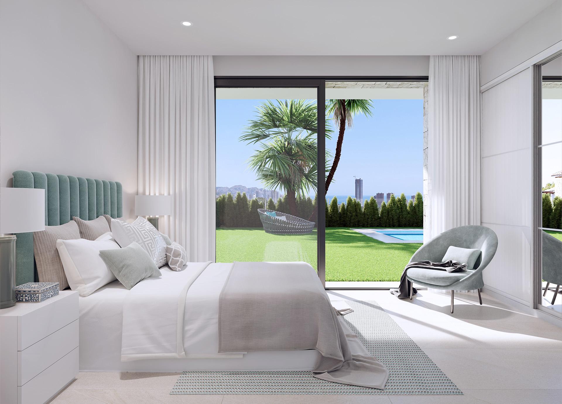 Dining area in open-plan living space, 3-bedroom villa, Sierra Cortina