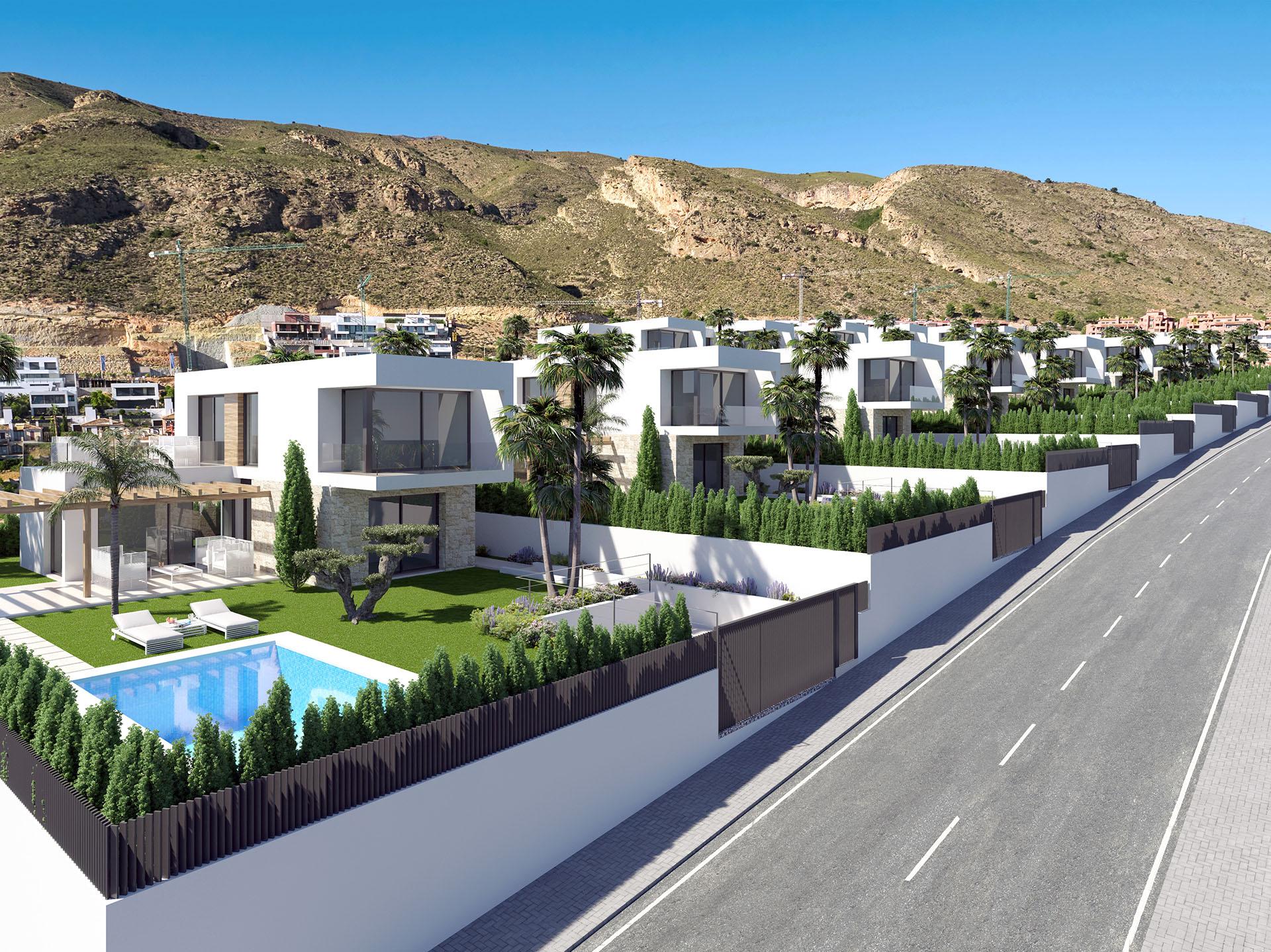 Floor plan of 3-bedroom villa in Sierra Cortina, Finestrat
