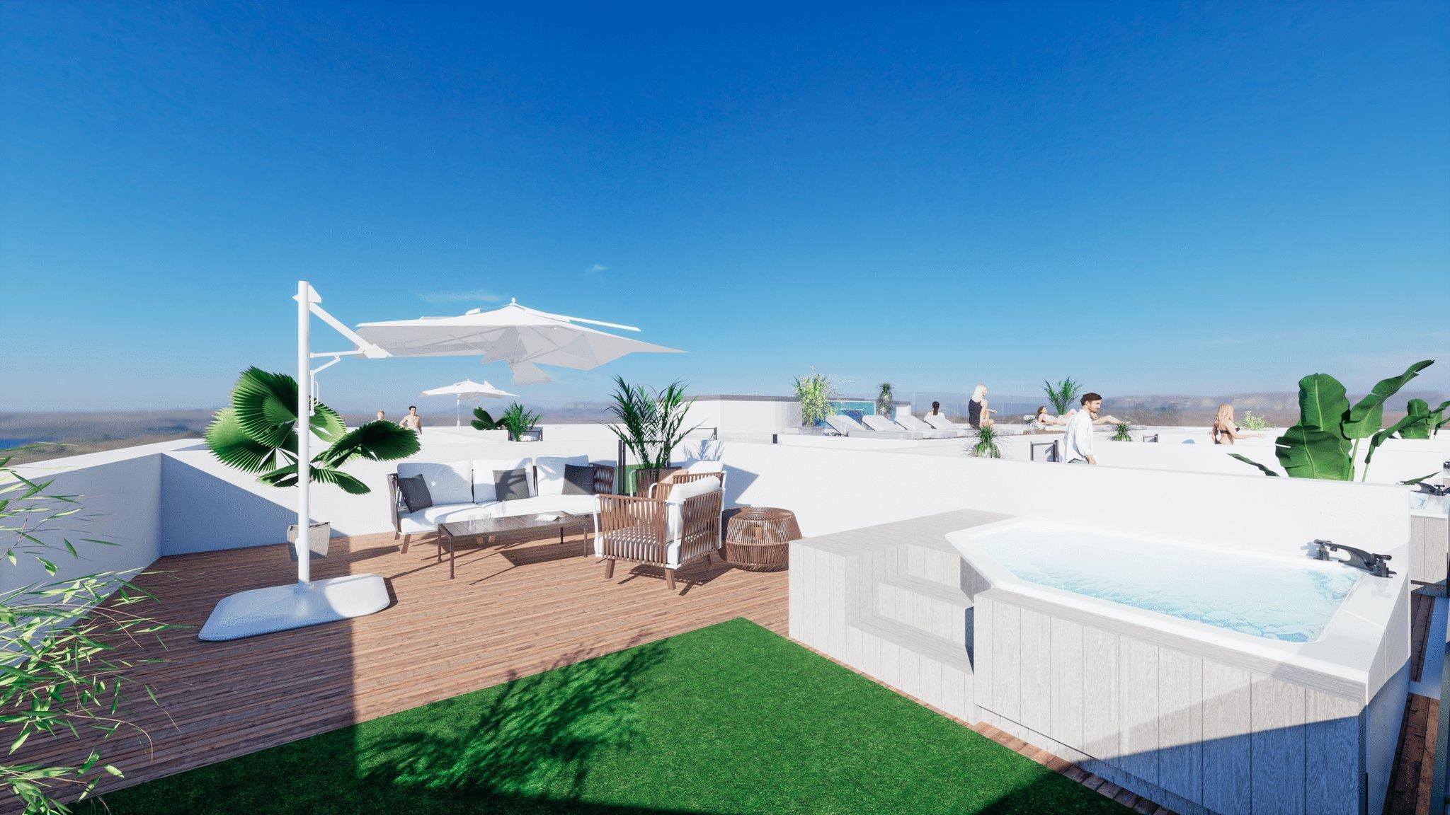 Apartment for sale in Centro, Torrevieja - exterior render of the beachfront development