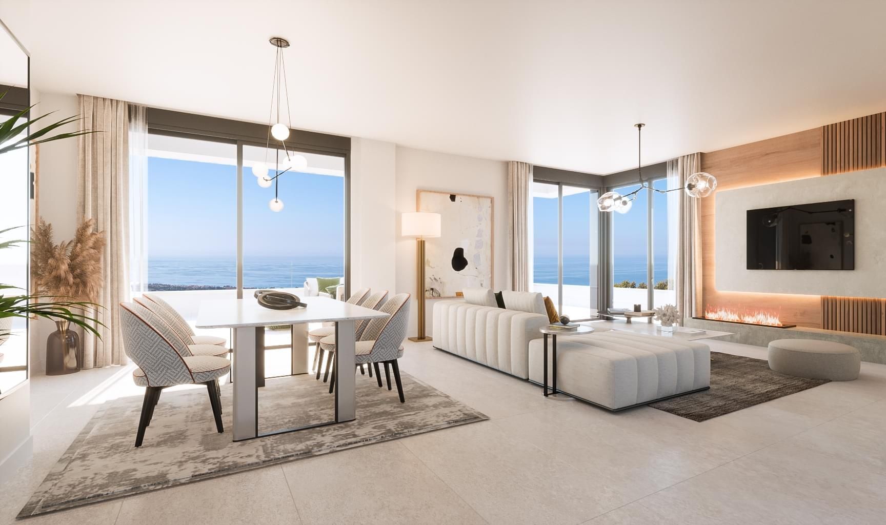 View from 6th-floor apartment in Alto de los Monteros, Marbella