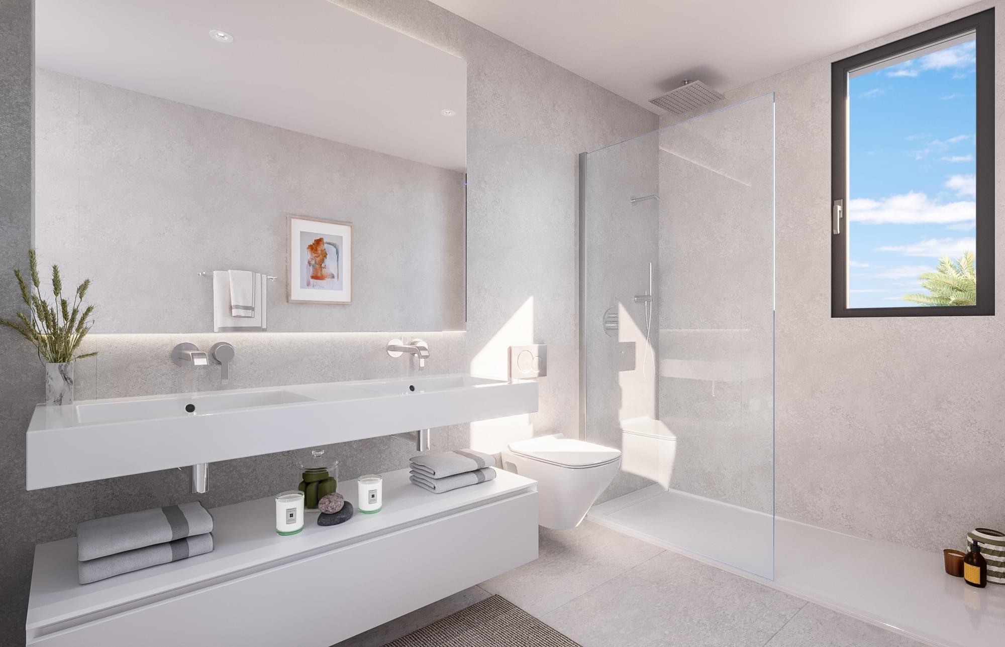 Lift lobby and entrance hall in six-storey development, Alto de los Monteros