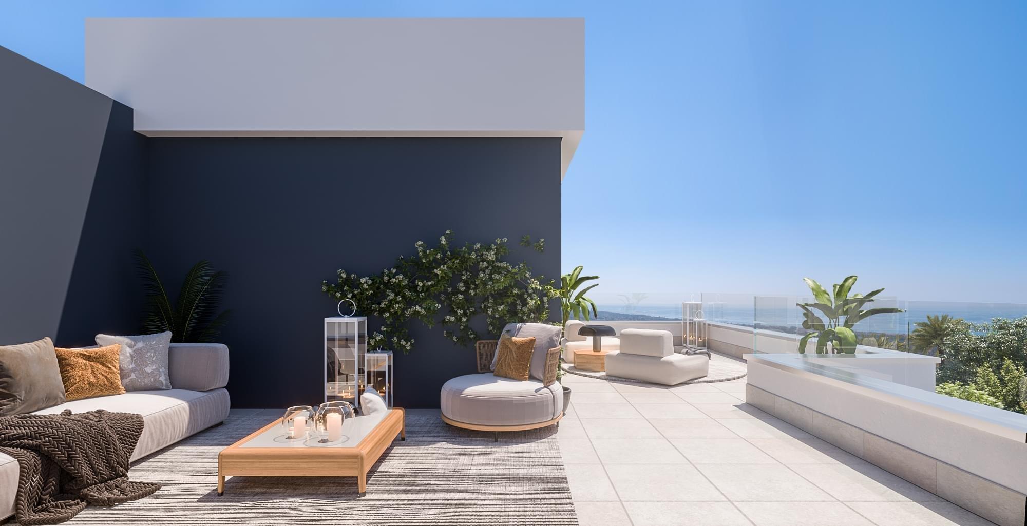 Third bedroom in new-build penthouse, Alto de los Monteros, Marbella