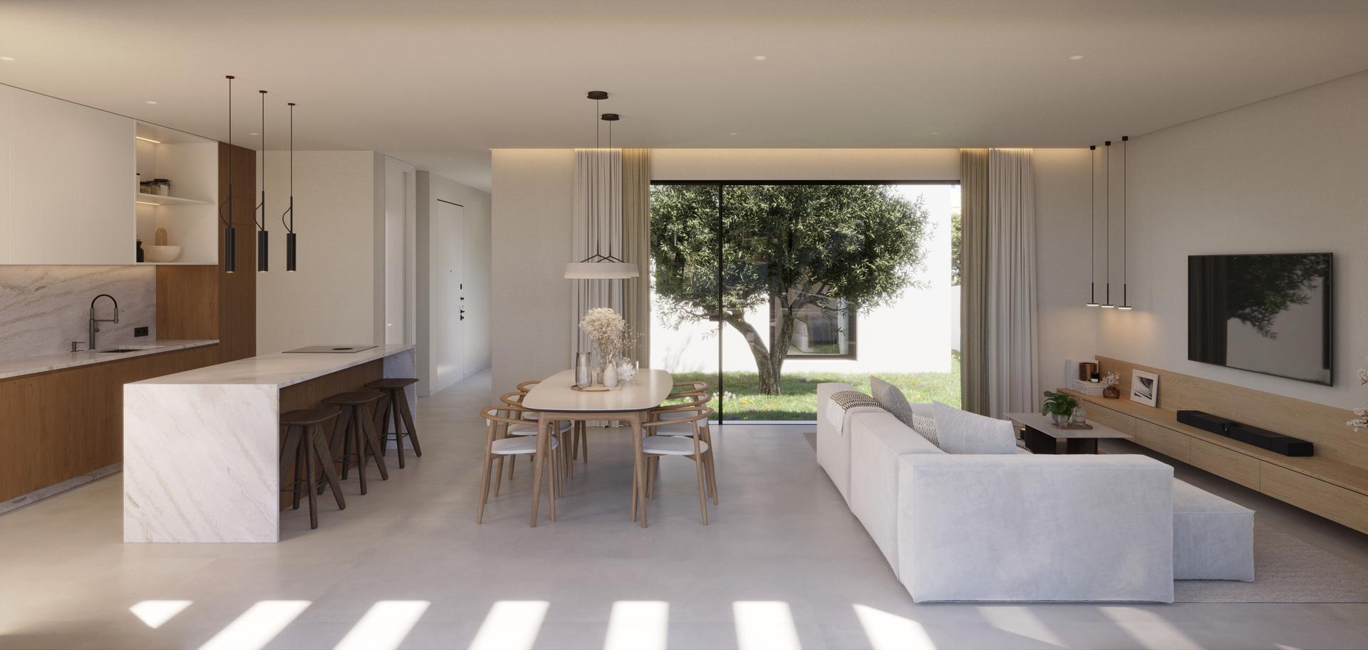 Side elevation of 3-bedroom villa, Seascape Resort, Finestrat