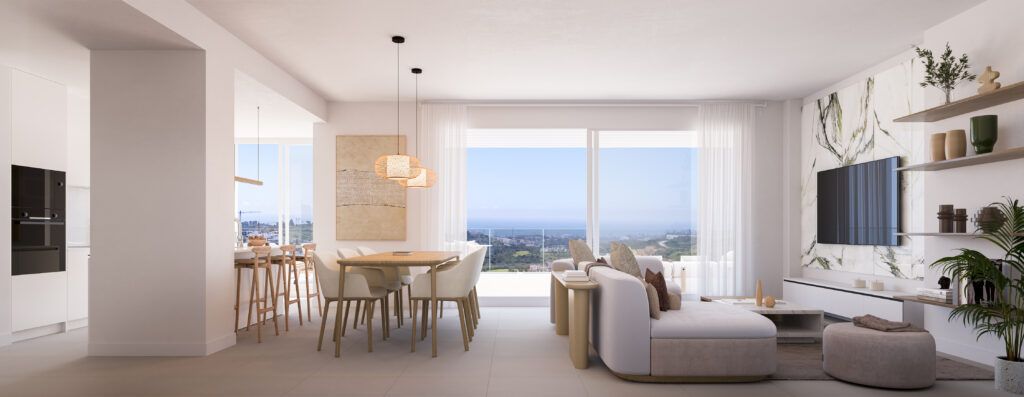Second bedroom in 2-bedroom new-build apartment, Valle Romano Golf, Estepona