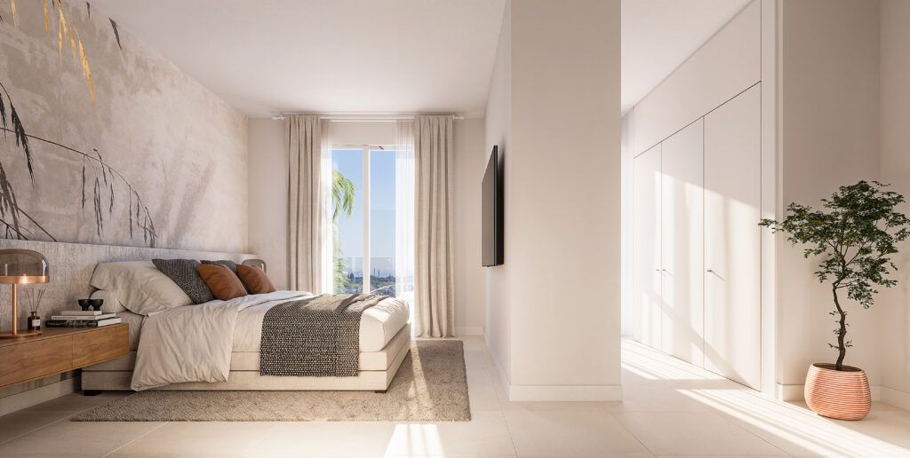 Kitchen in 1-bedroom new-build apartment, Valle Romano Golf, Estepona