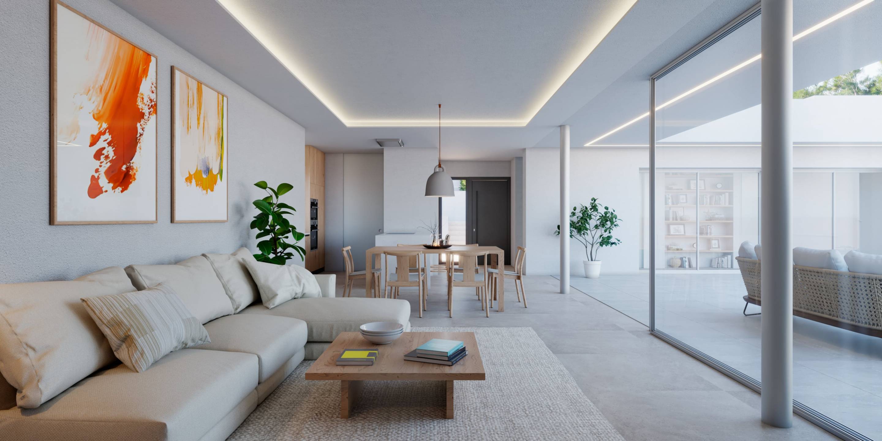 Kitchen in new-build 4-bedroom villa, Benitachell, Alicante
