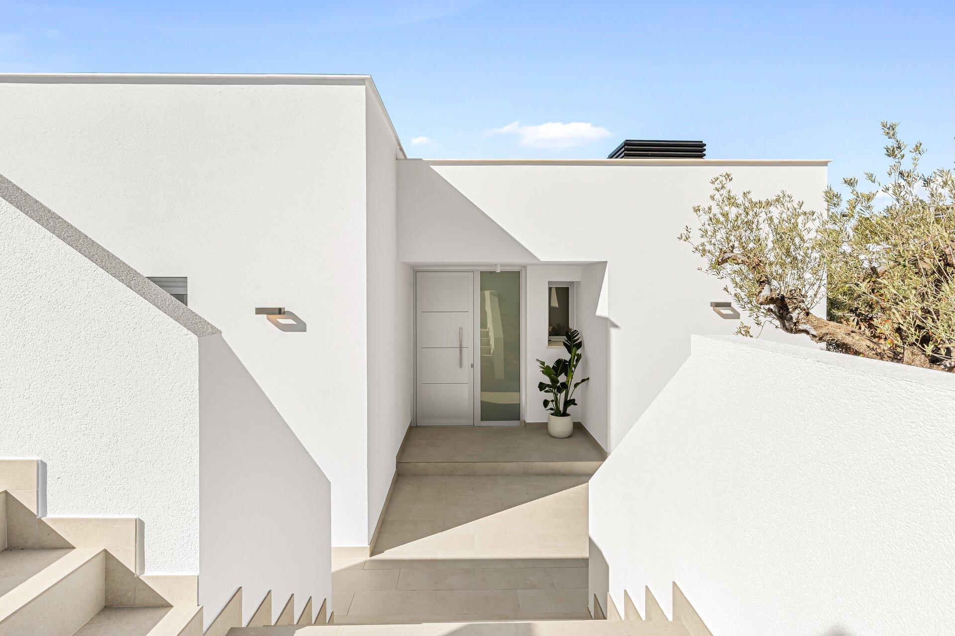 Bedroom with fitted furniture in new-build villa, Benitachell