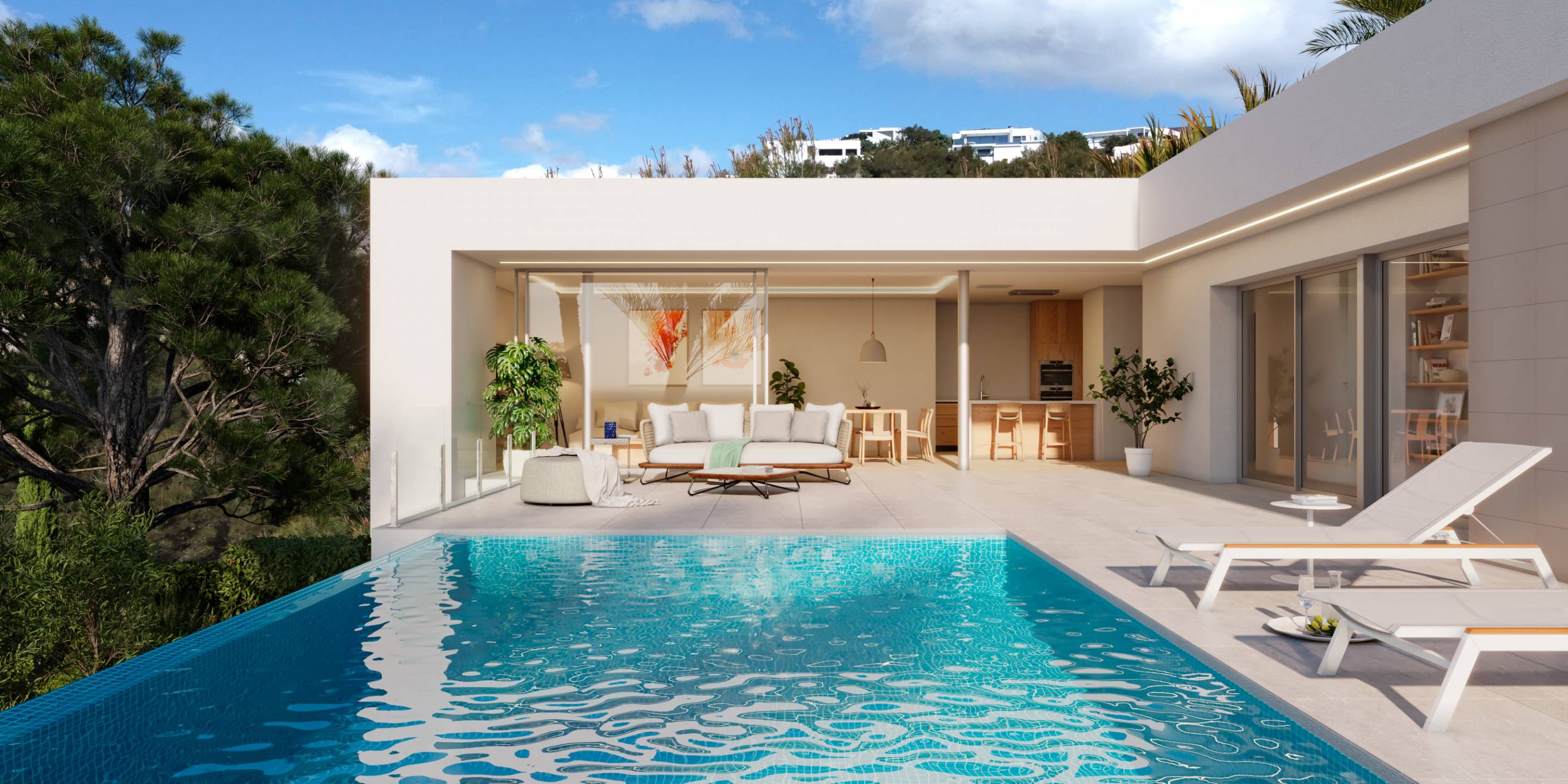 Upper floor landing in new-build villa, Benitachell