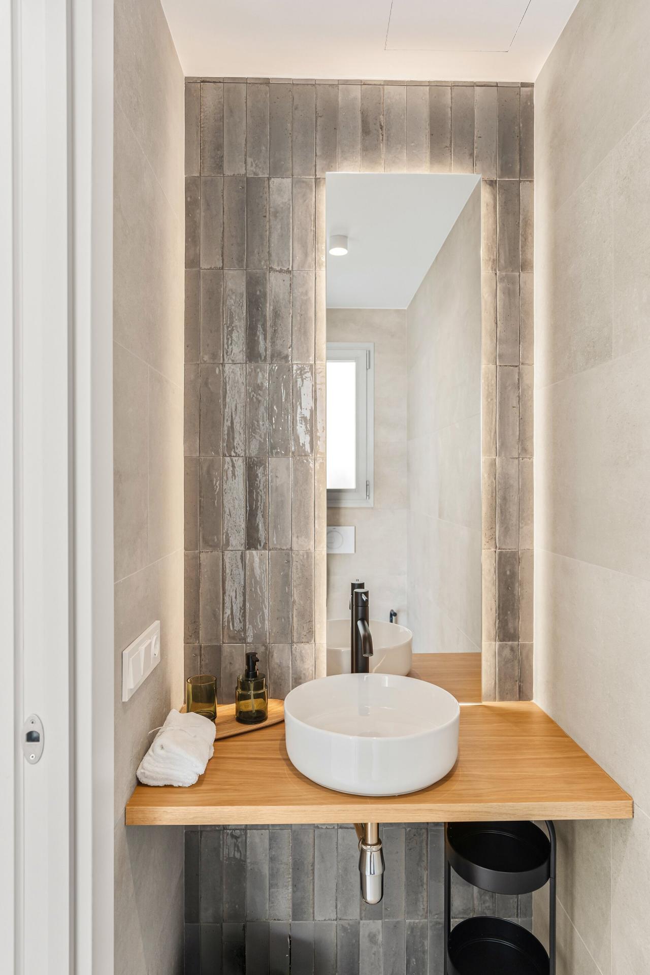 Interior detail of living space, new-build villa in Benitachell
