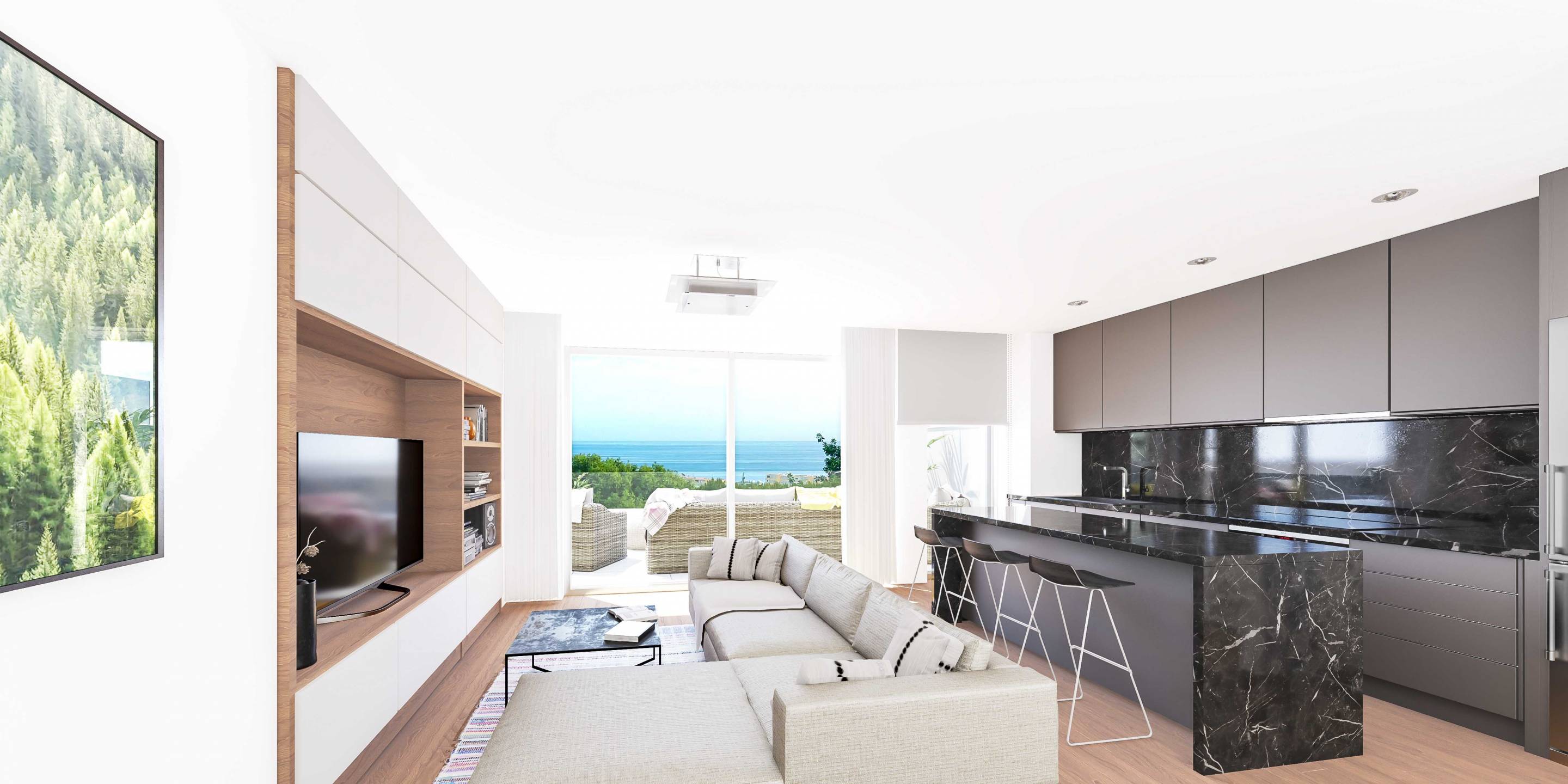 Kitchen in 3-bedroom penthouse, El Pinillo, Torremolinos