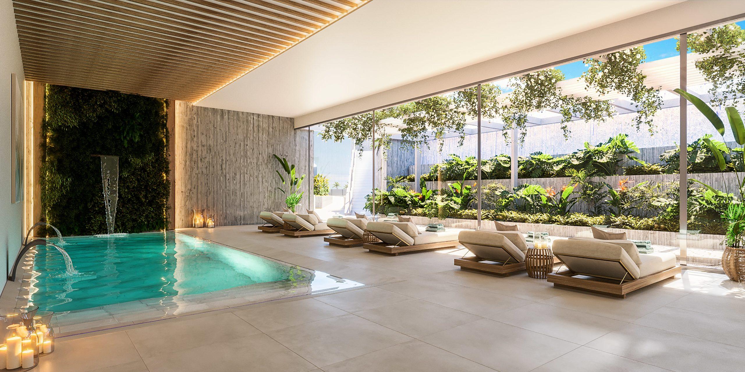 Elevated view of Alto de los Monteros development, Marbella