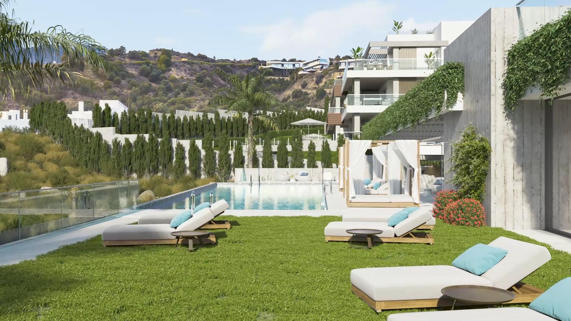 Third bedroom in 3-bedroom penthouse, Alto de los Monteros, Marbella