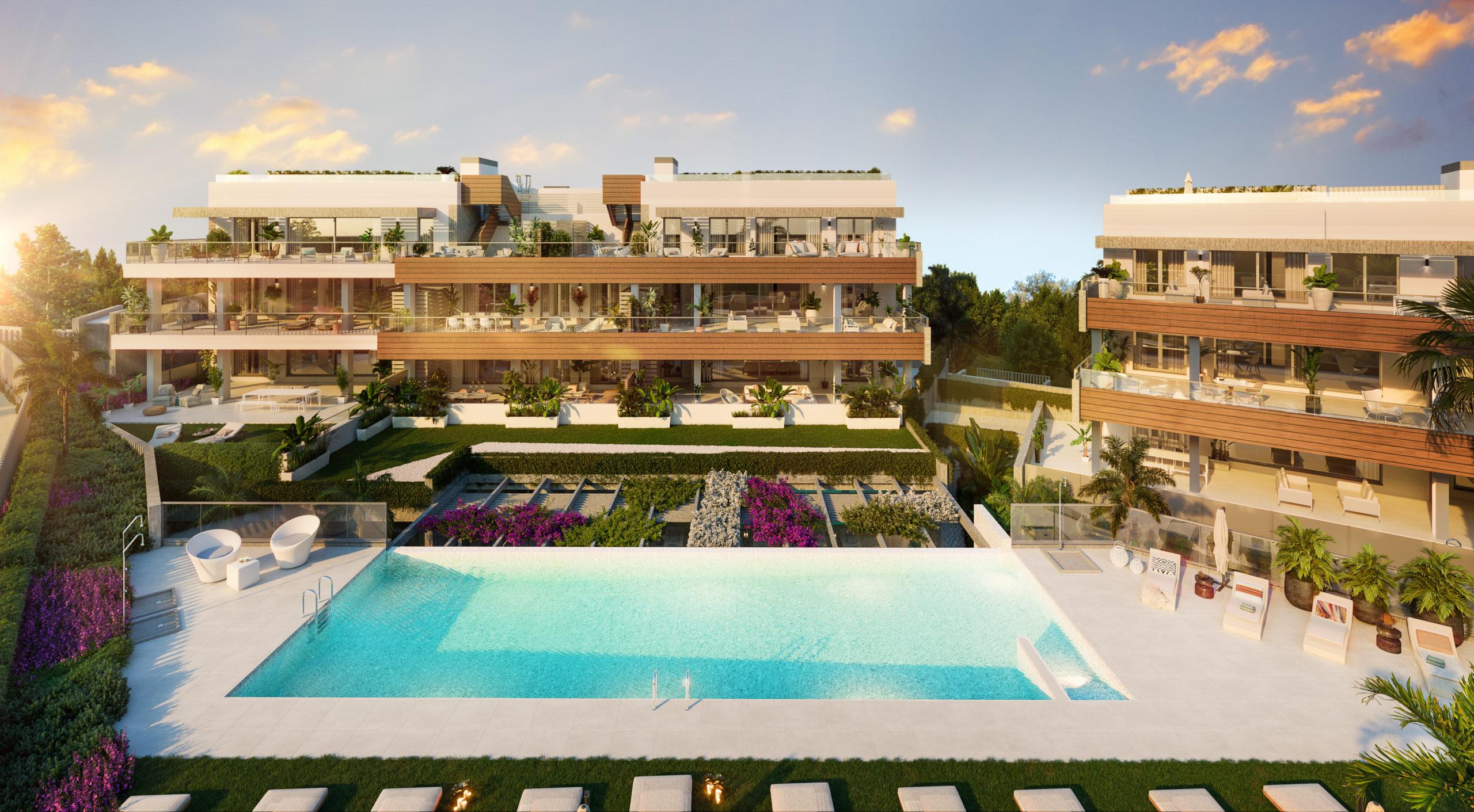Second bathroom in 3-bedroom penthouse, Alto de los Monteros, Marbella