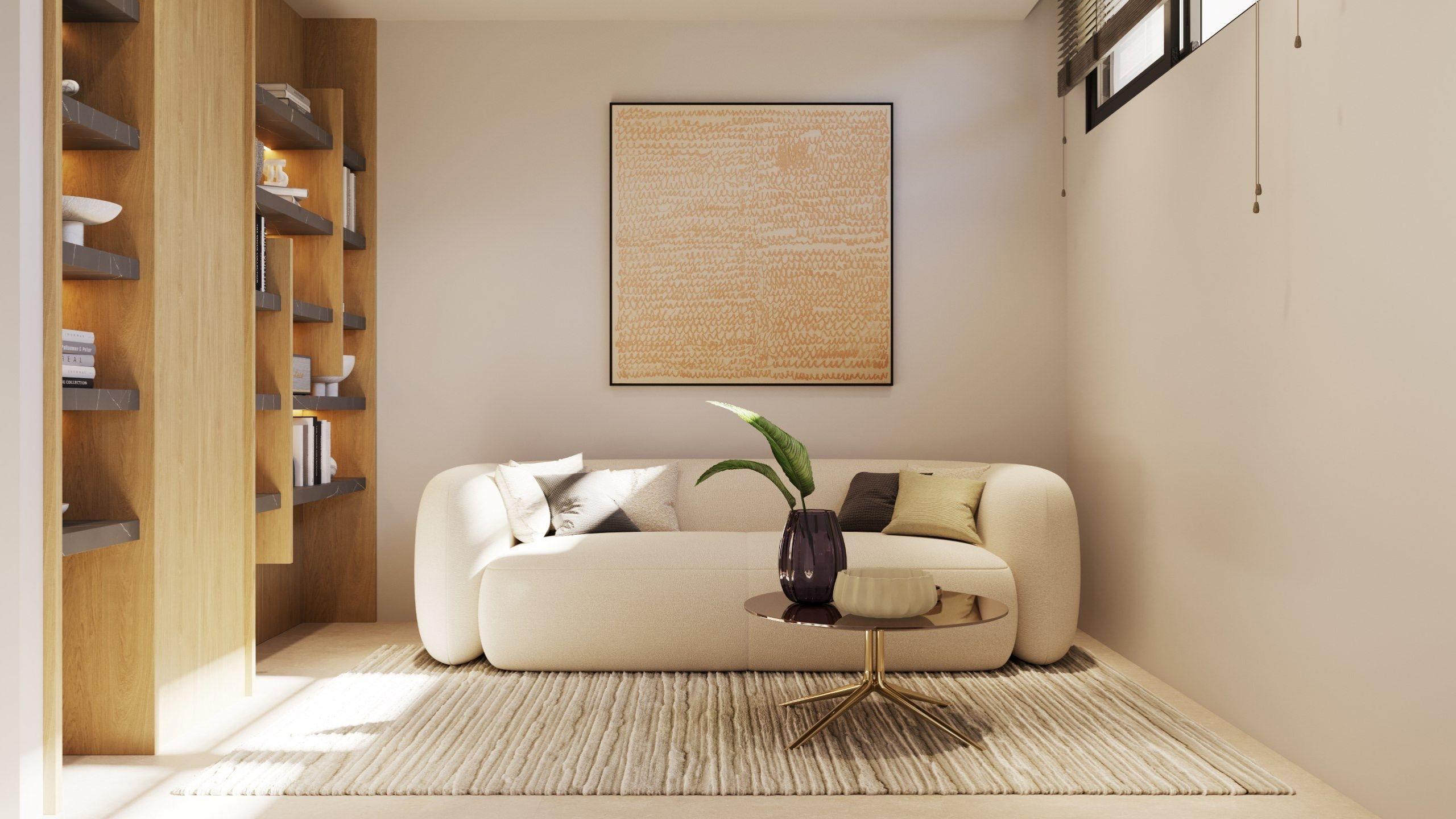 Ground floor living area in 4-bedroom villa, Finestrat Hills
