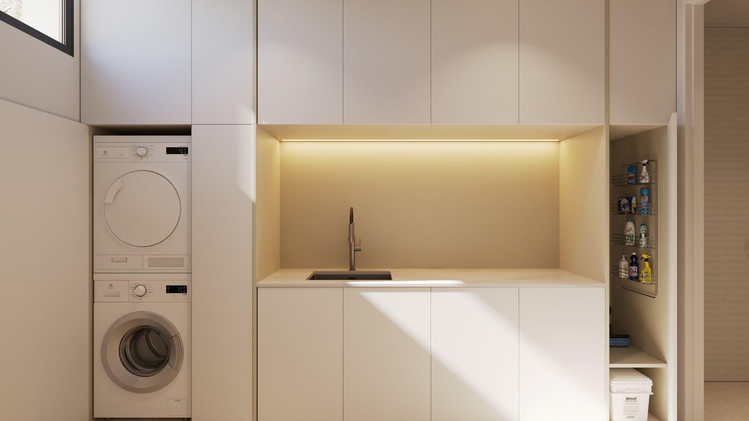 Open-plan kitchen and dining space in new-build villa, Finestrat Hills