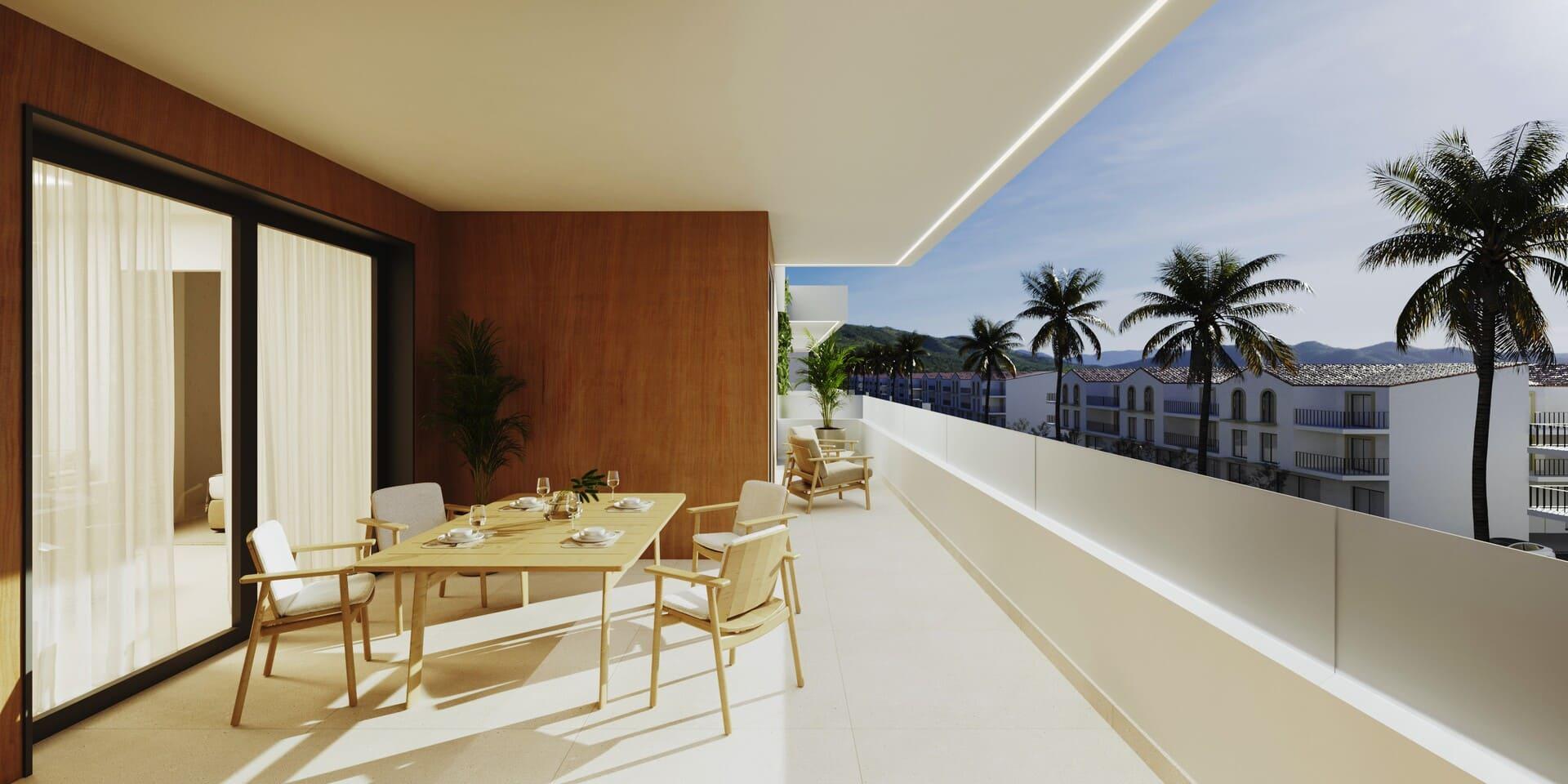 Development entrance, new-build penthouse building, San Pedro De Alcantara