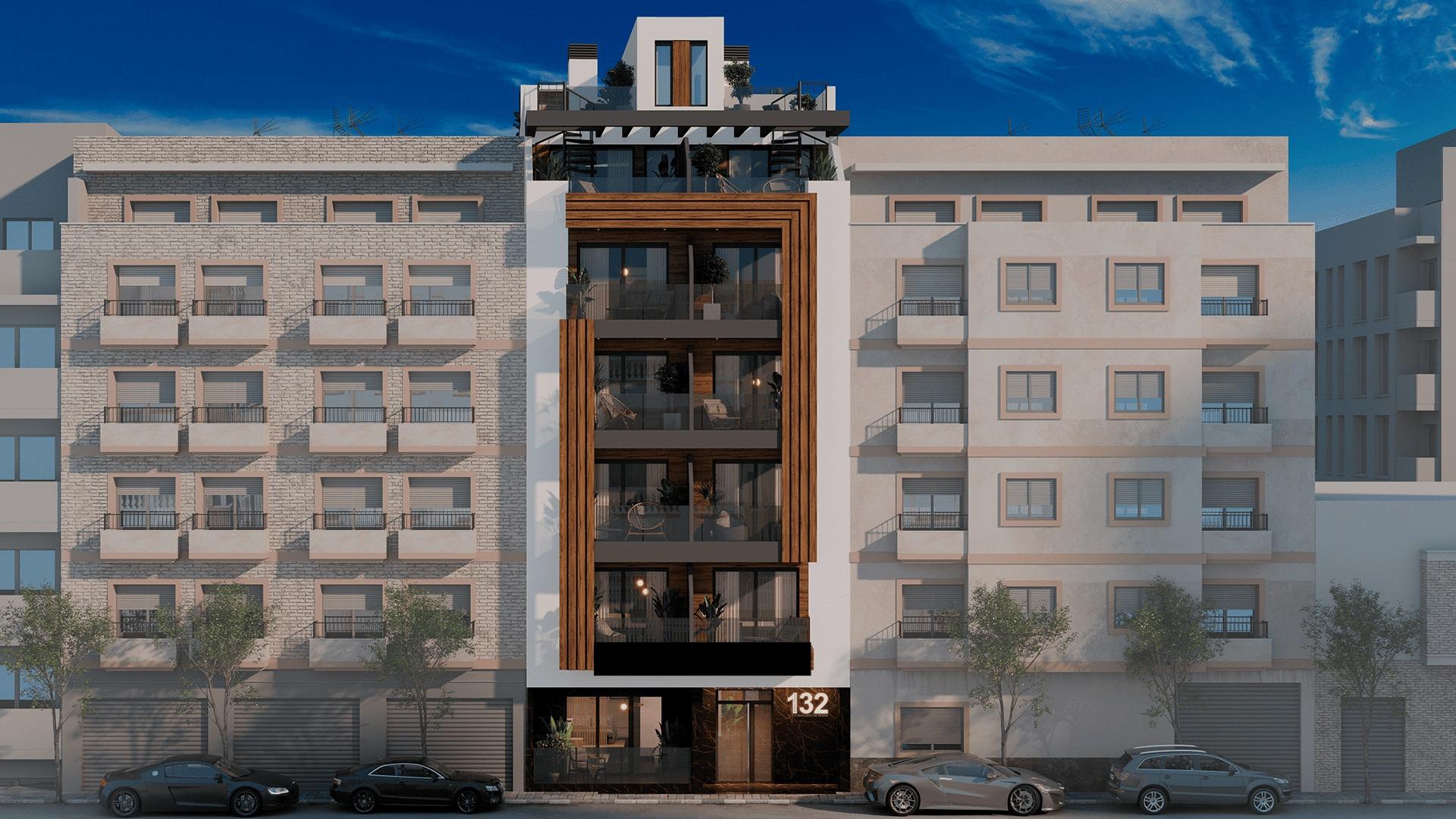 Complex grounds of the penthouse in Estacion de autobuses, Torrevieja