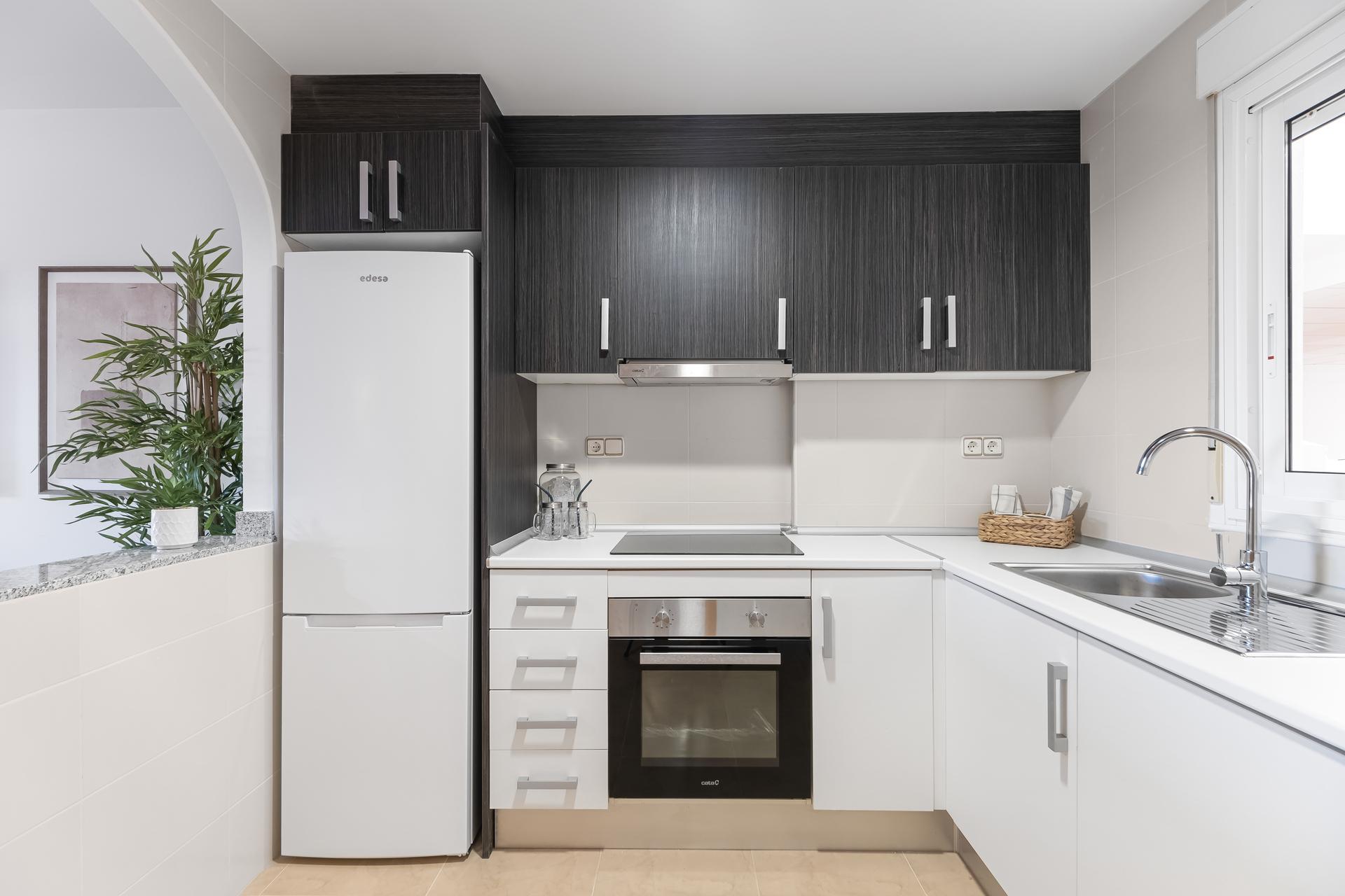 Natural light in living area, ground-floor apartment, Los Dolses