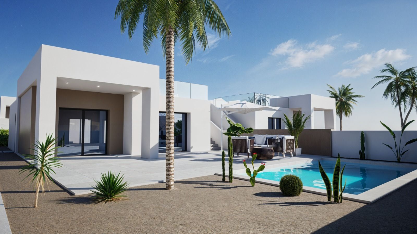 Garden plot of 3-bedroom villa in La Romana, Alicante