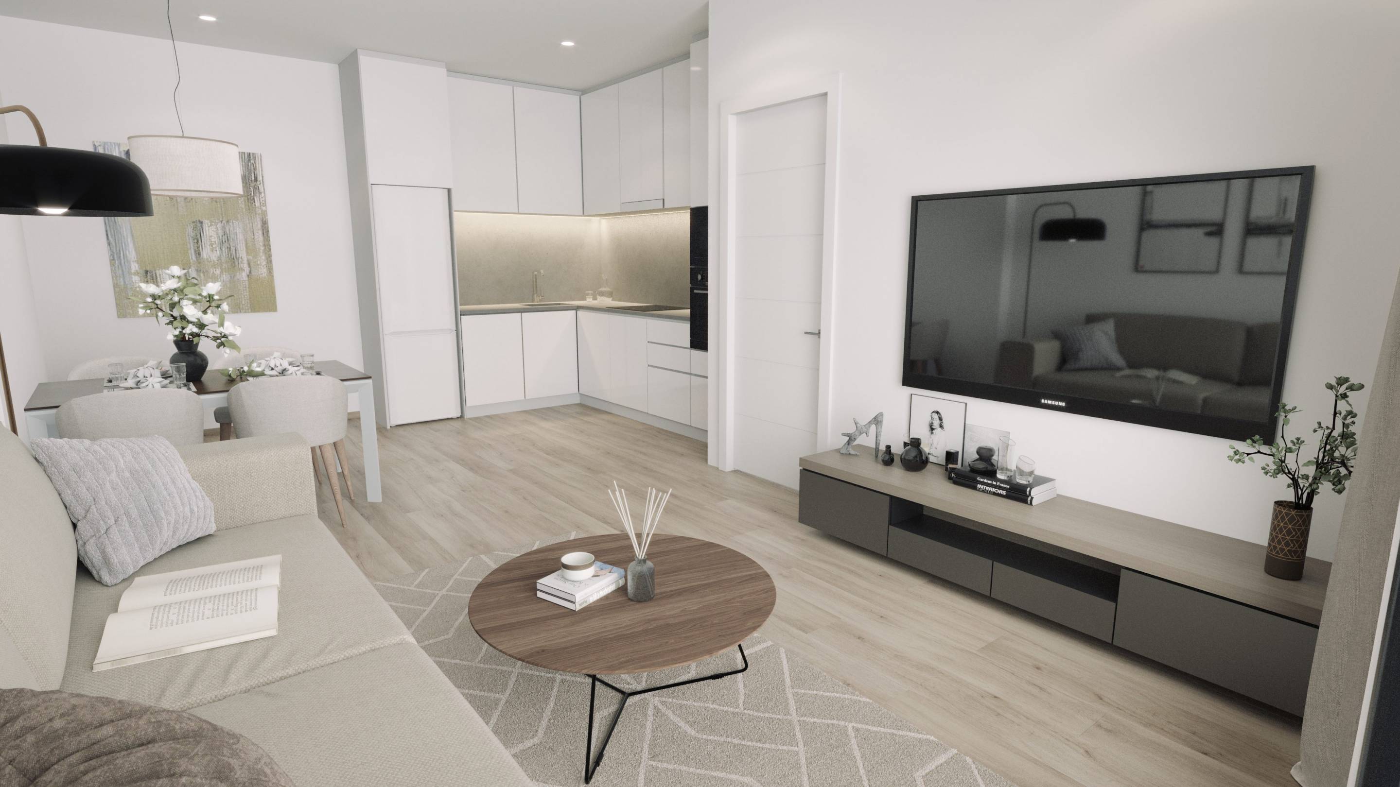 Exterior balustrade detail of new-build apartment block, Torrevieja