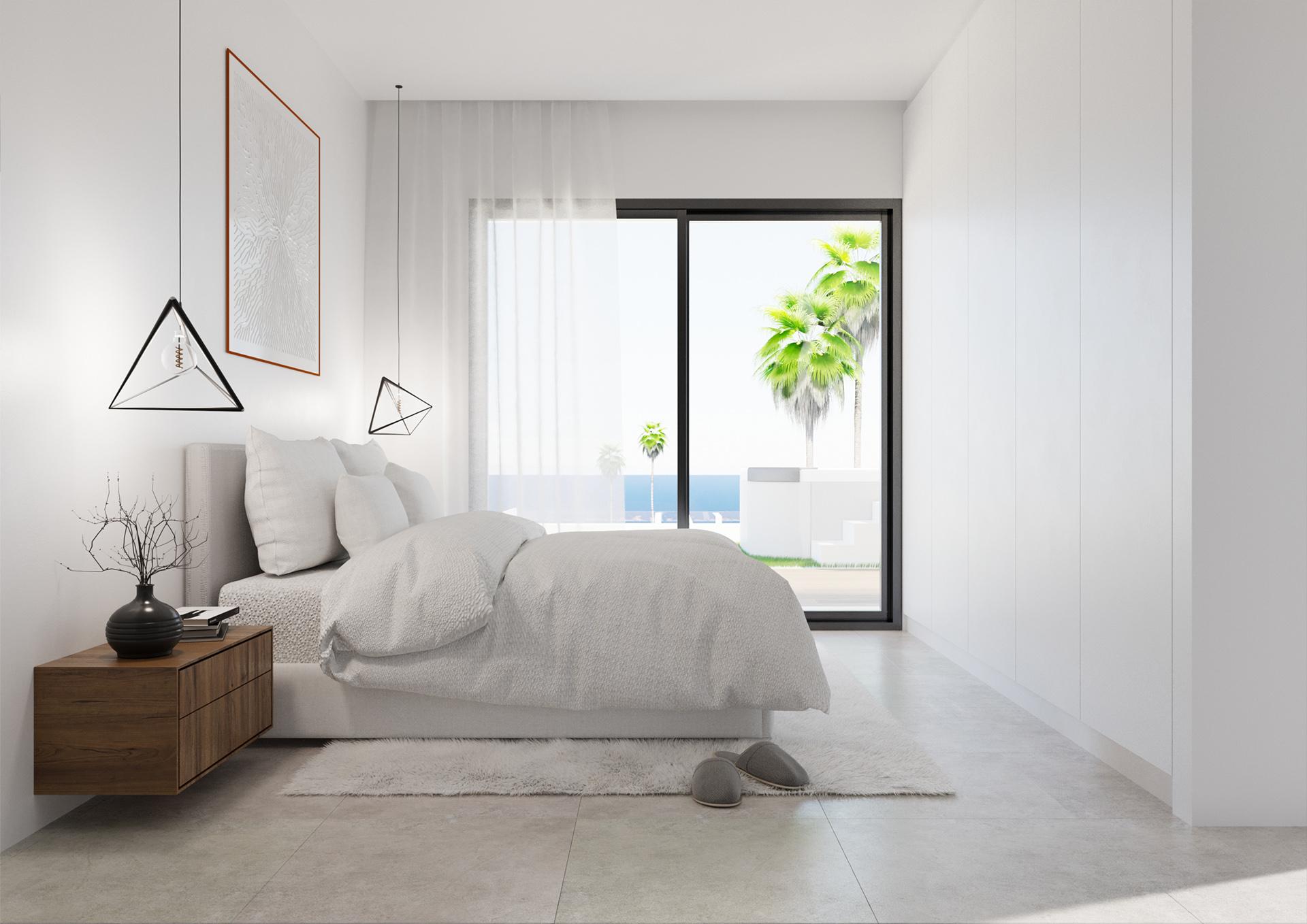 Bedroom in 3-bedroom apartment, Monte y Mar Alto