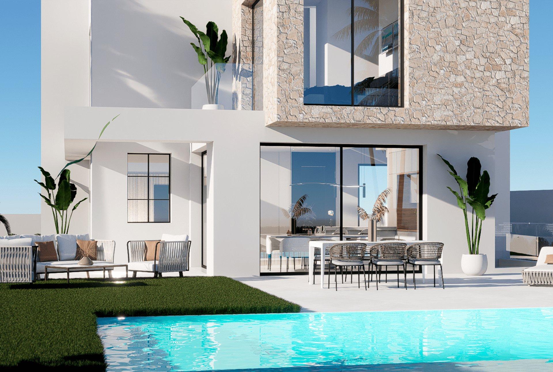 Upper floor landing, 3-bedroom villa, Balcón de Finestrat