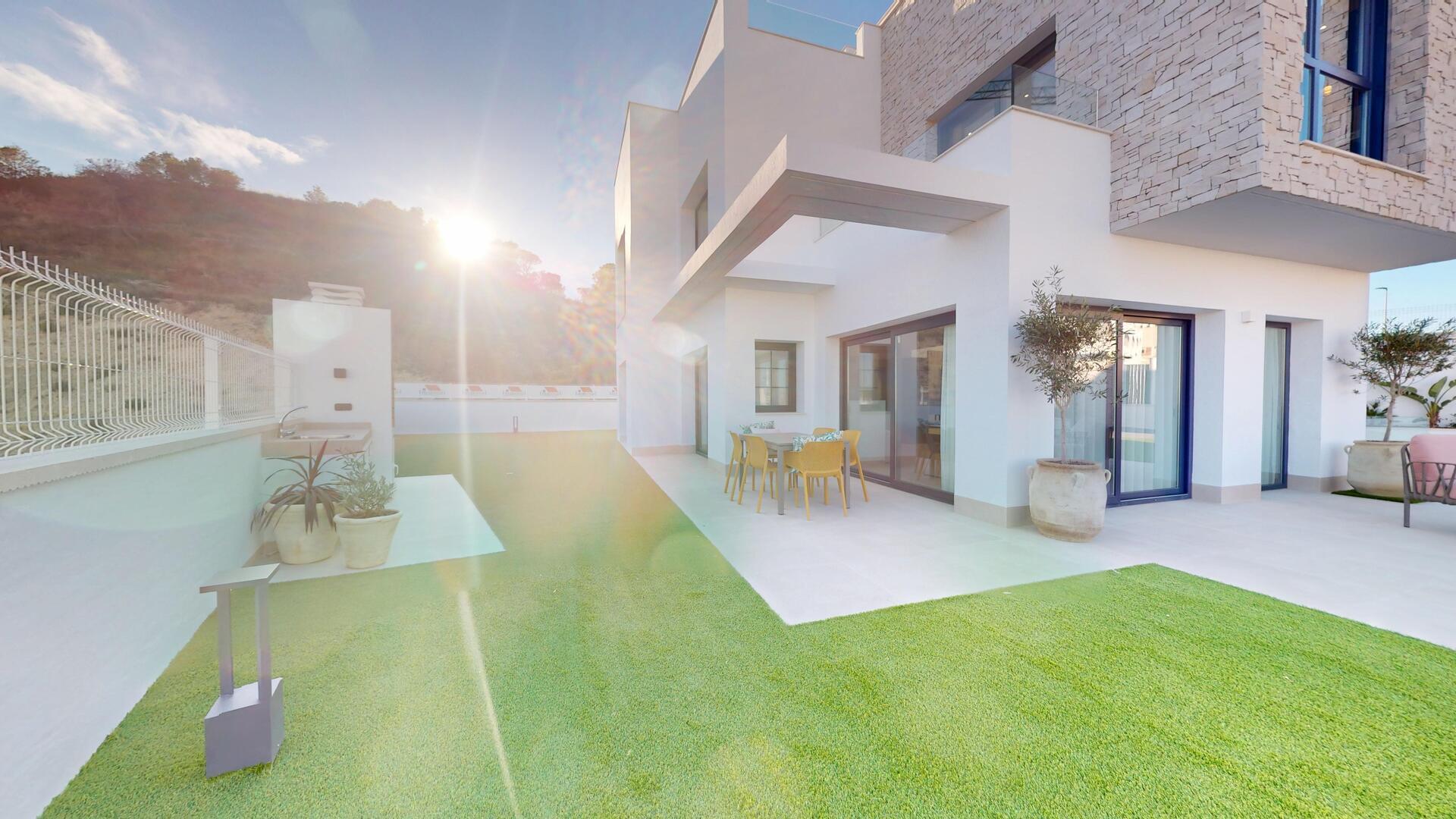 Floor plan - ground floor, 3-bedroom villa in Balcón de Finestrat