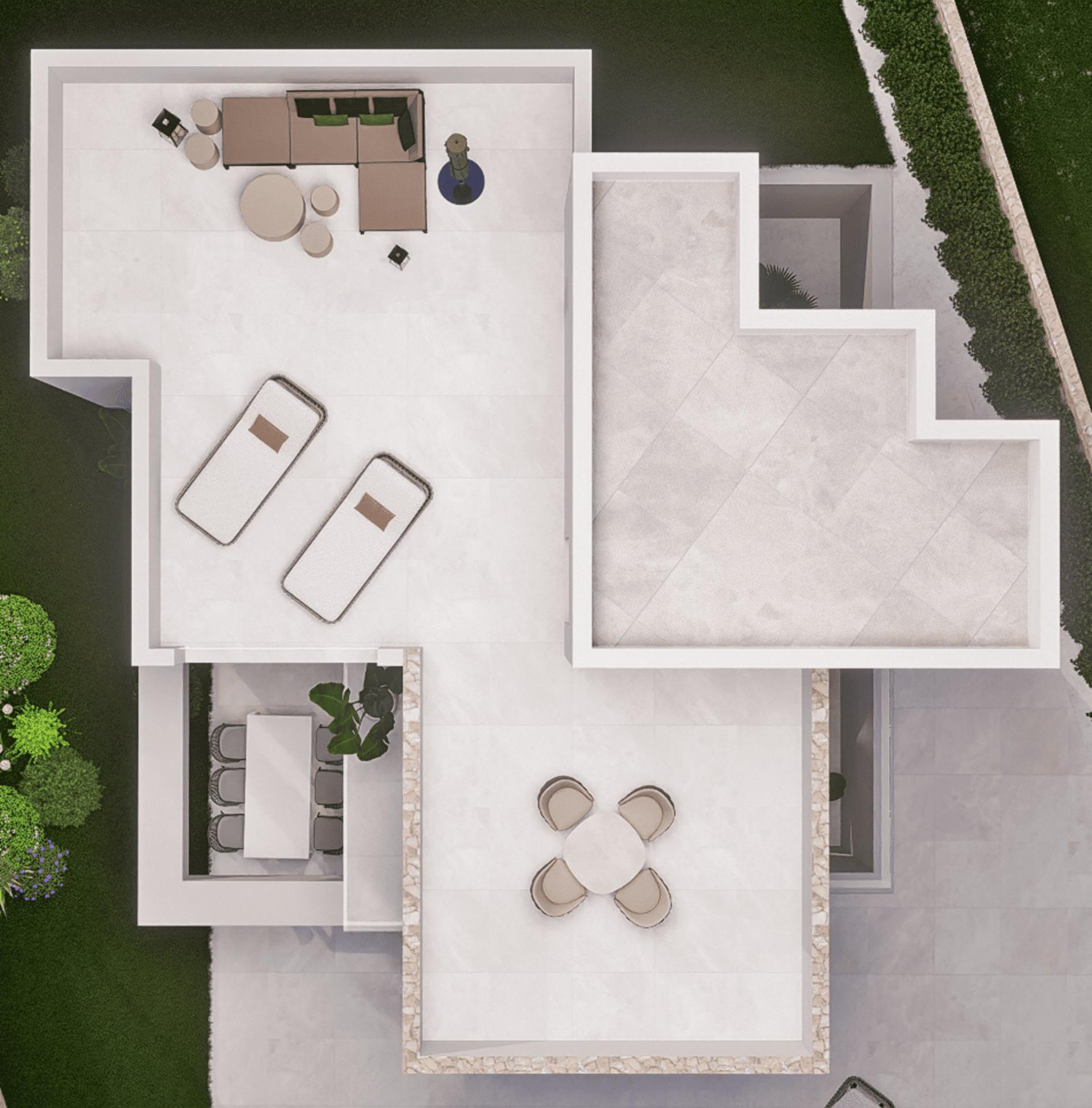 Entrance area of new-build villa, Balcón de Finestrat, Finestrat