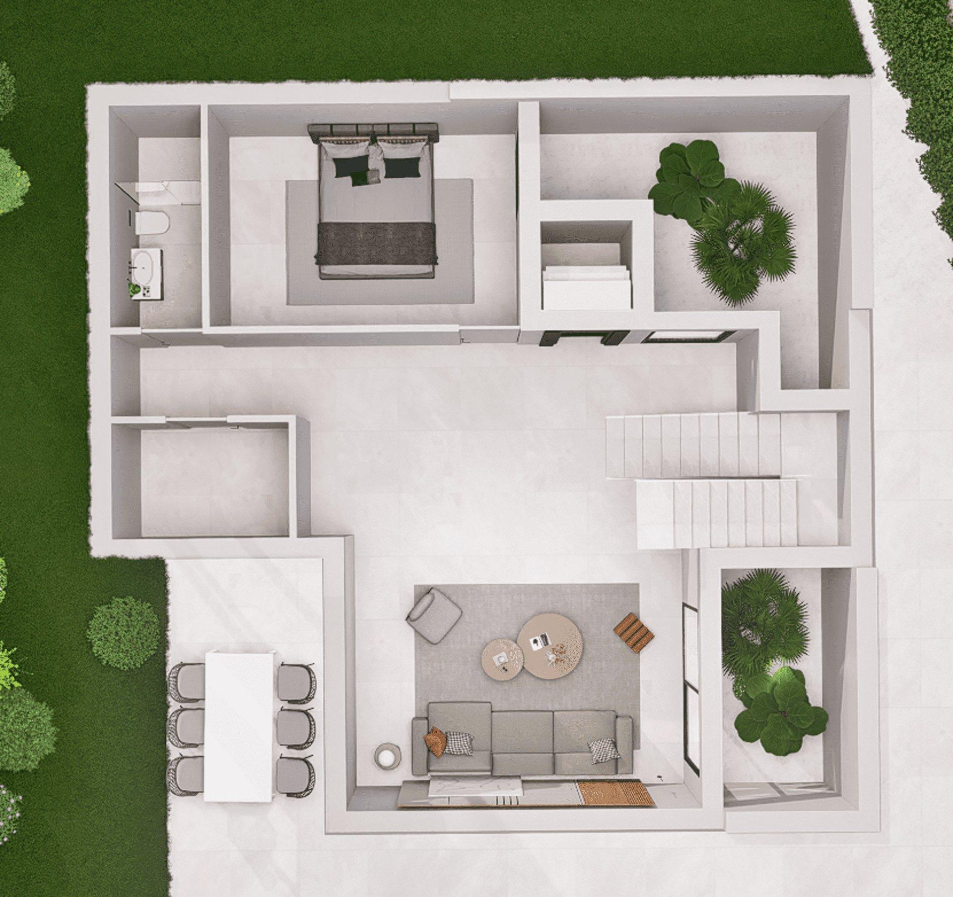 Living room in 3-bedroom villa, Balcón de Finestrat, Finestrat