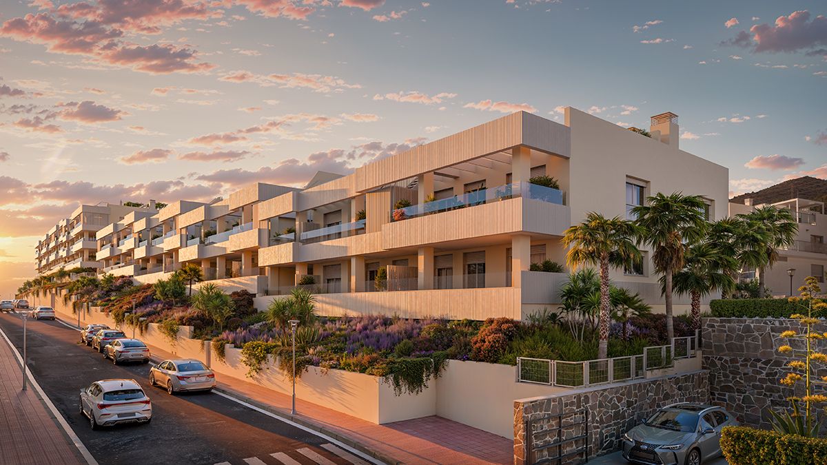 Bedroom with built-in storage, new-build penthouse, Rancho Domingo