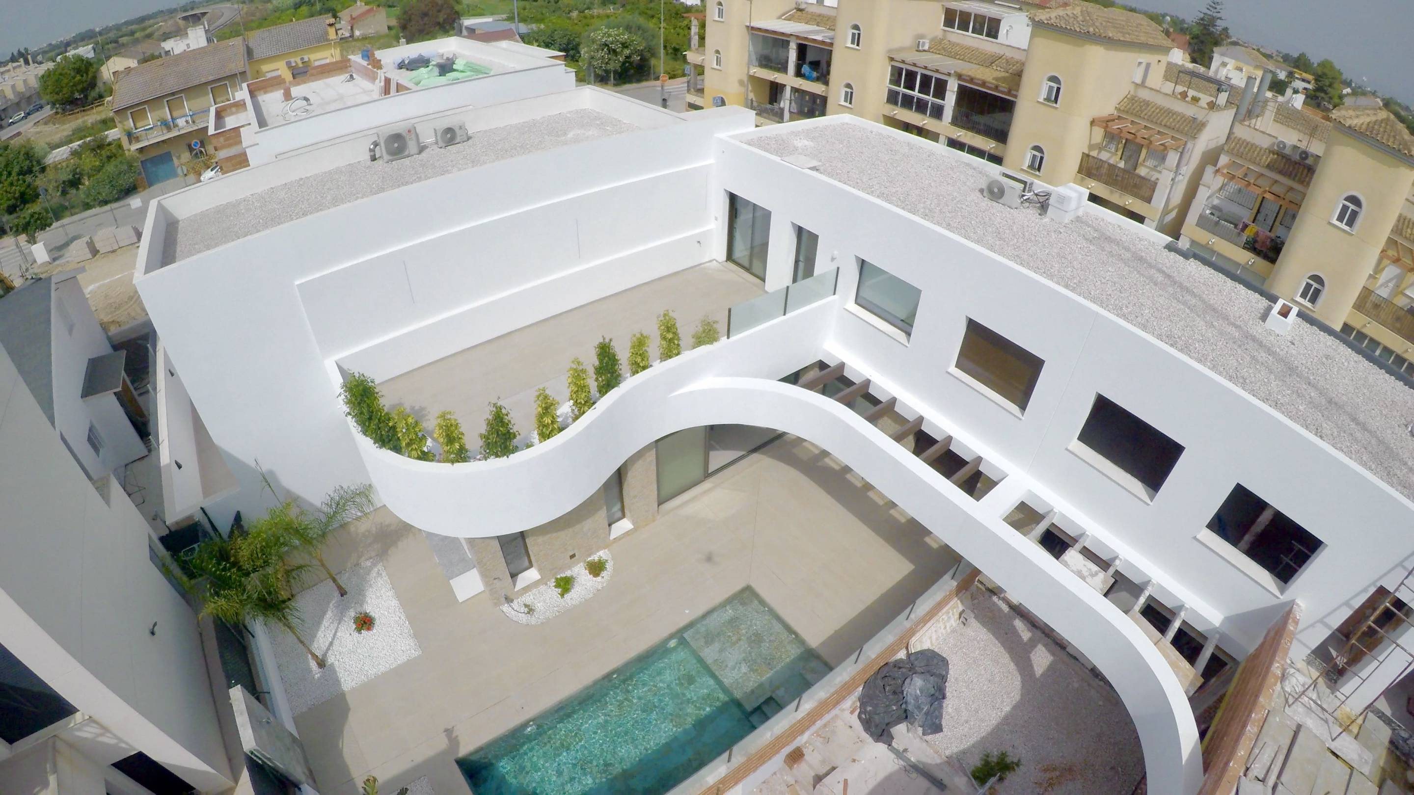 Kitchen worktops and fitted units in new-build villa, Almoradi