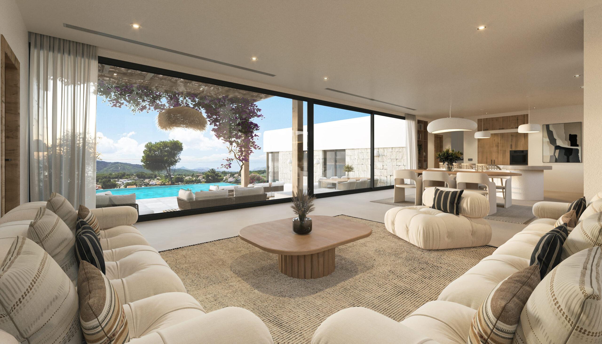 Living area in 3-bedroom villa, Valle Del Sol, Jávea