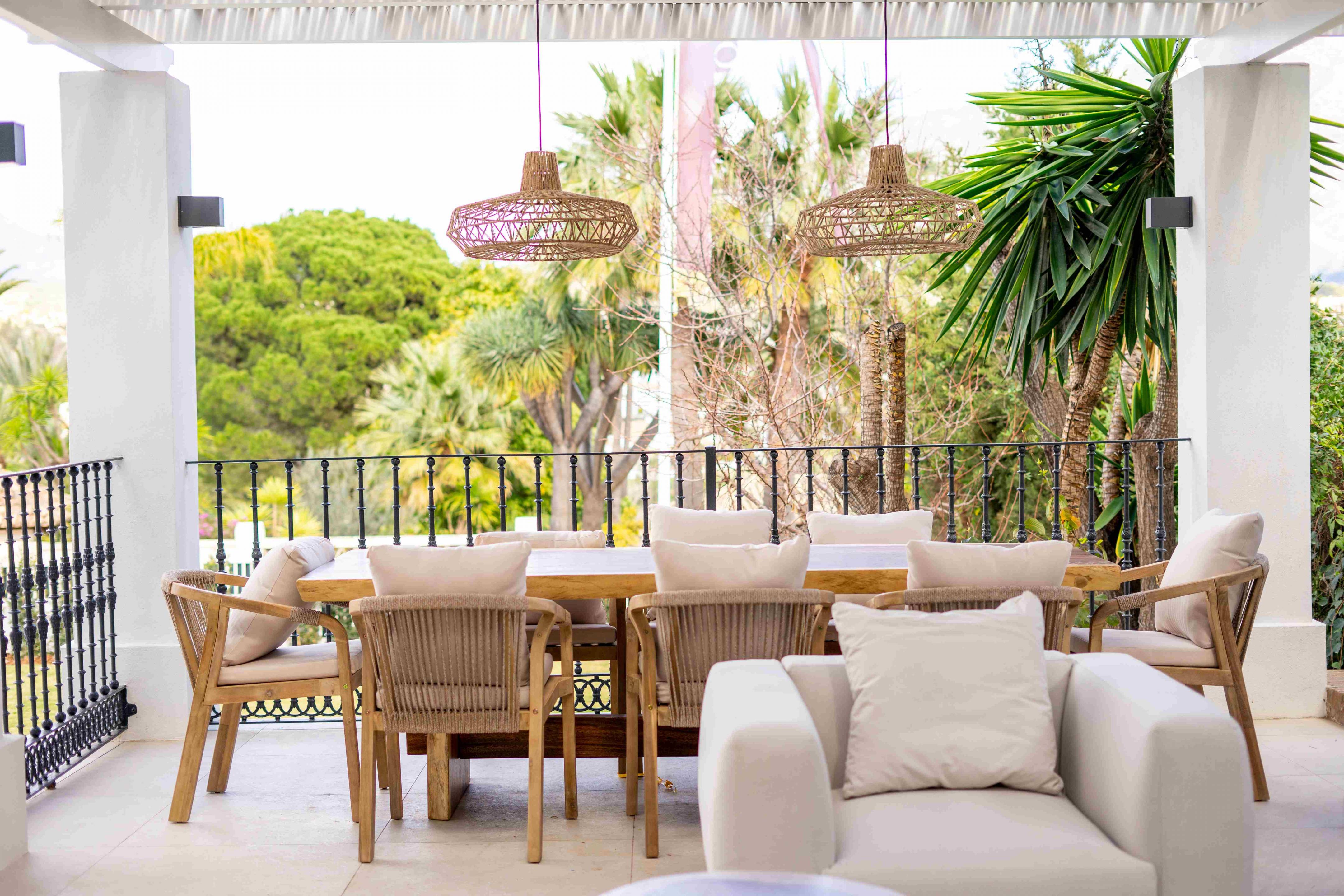 Aerial view of new-build villa plot in Los Naranjos, Marbella