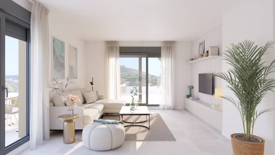 Lift lobby in new-build residential building, La Cala de Mijas