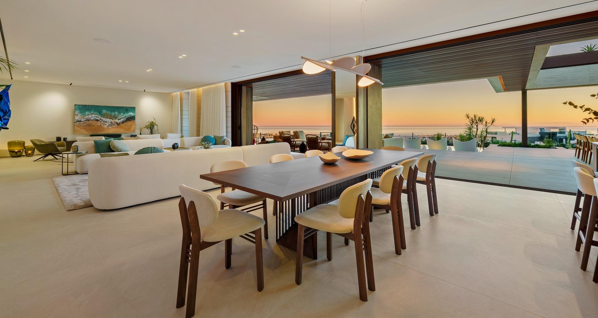 View from upper terrace of 6-bedroom villa, La Quinta